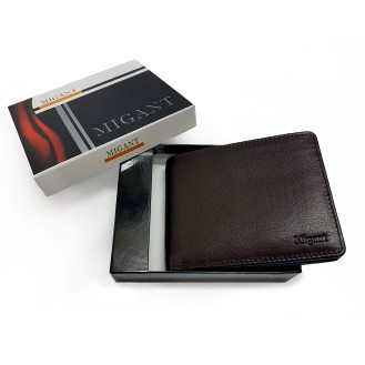 Migant Design Multicolor leather wallet 19139 Brown Migant Design Multicolor leather wallet 19139 Brown